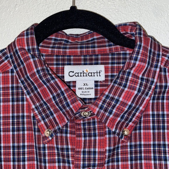 Carhartt XL Plaid Long Sleeved Button Down  Westerncore Cowboycore Shirt: 4271 - Picture 2 of 9